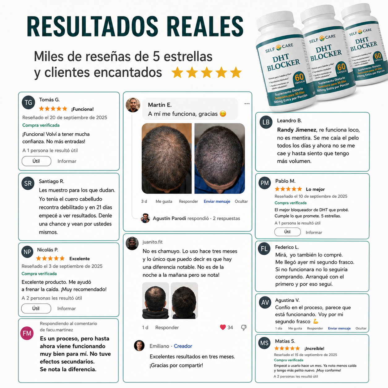SELF CARE DHT BLOCKER | Menos caída. Más crecimiento. Cabello más fuerte.