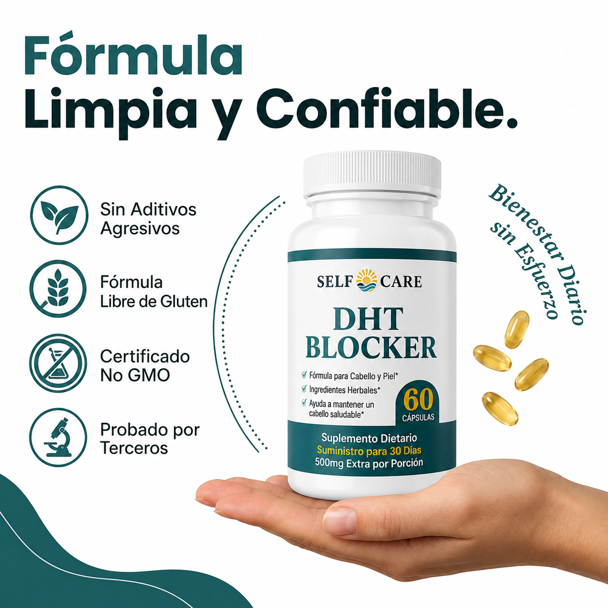 SELF CARE DHT BLOCKER | Menos caída. Más crecimiento. Cabello más fuerte.